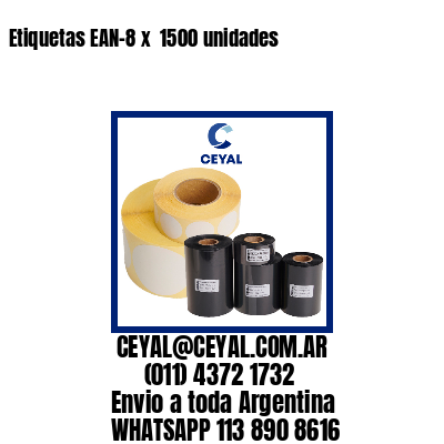 Etiquetas EAN-8 x  1500 unidades