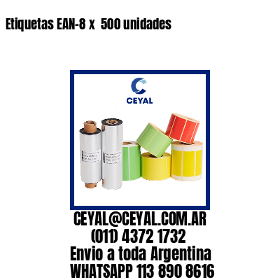 Etiquetas EAN-8 x  500 unidades