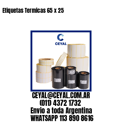 Etiquetas Termicas 65 x 25