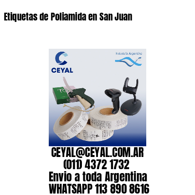 Etiquetas de Poliamida en San Juan