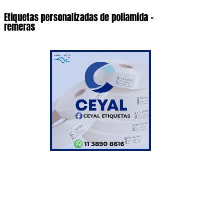 Etiquetas personalizadas de poliamida - remeras