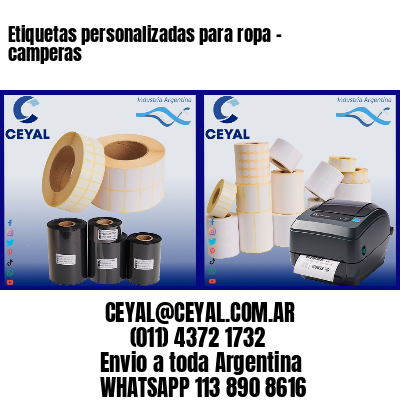 Etiquetas personalizadas para ropa – camperas