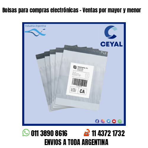 Bolsas para compras electrónicas – Ventas por mayor y menor