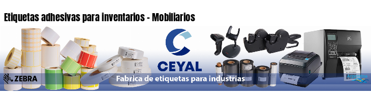 Etiquetas adhesivas para inventarios - Mobiliarios