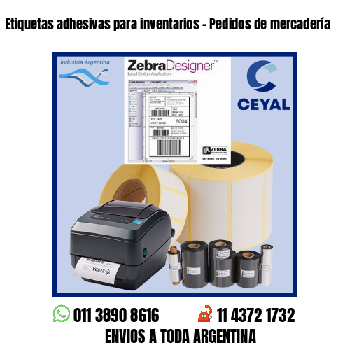 Etiquetas adhesivas para inventarios – Pedidos de mercadería