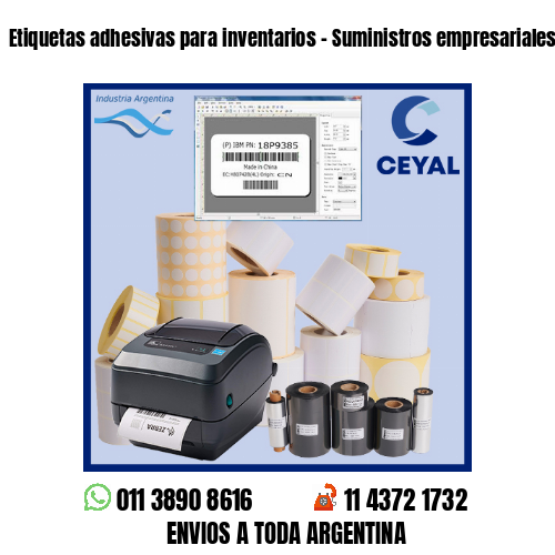 Etiquetas adhesivas para inventarios – Suministros empresariales