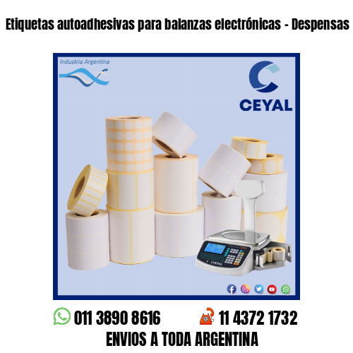 Etiquetas autoadhesivas para balanzas electrónicas – Despensas