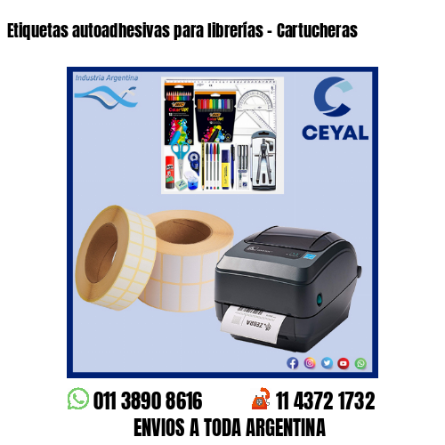 Etiquetas autoadhesivas para librerías – Cartucheras