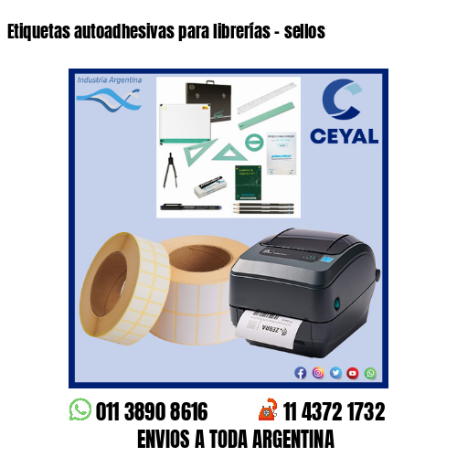 Etiquetas autoadhesivas para librerías – sellos