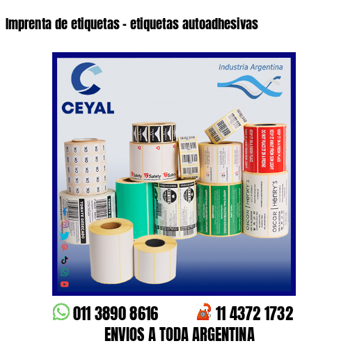 Imprenta de etiquetas – etiquetas autoadhesivas