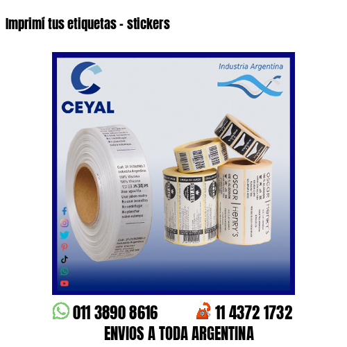 Imprimí tus etiquetas – stickers