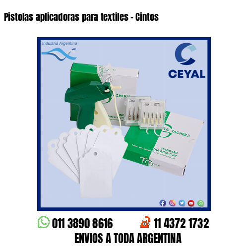 Pistolas aplicadoras para textiles – Cintos