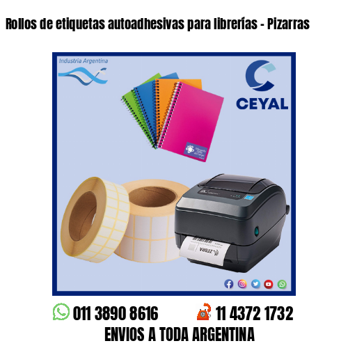 Rollos de etiquetas autoadhesivas para librerías – Pizarras