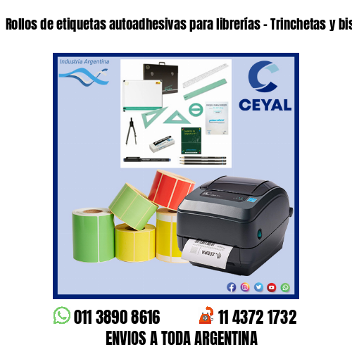 Rollos de etiquetas autoadhesivas para librerías – Trinchetas y bisturís