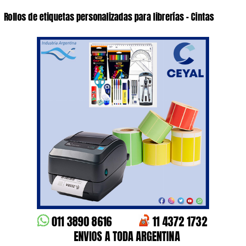 Rollos de etiquetas personalizadas para librerías – Cintas