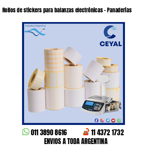 Rollos de stickers para balanzas electrónicas – Panaderías