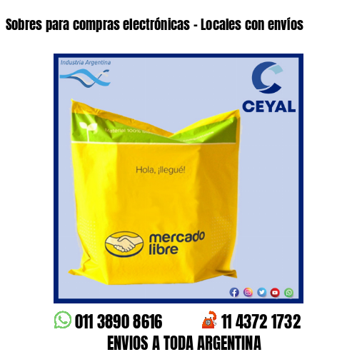 Sobres para compras electrónicas – Locales con envíos