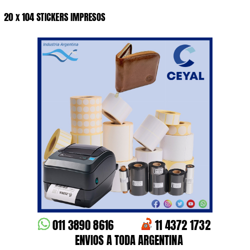 100 STICKERS IMPRESOS