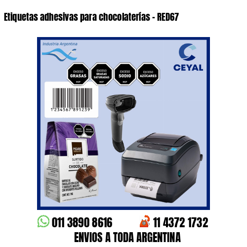 Etiquetas adhesivas para chocolaterías – RED67