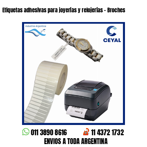 Etiquetas adhesivas para joyerías y relojerías – Broches