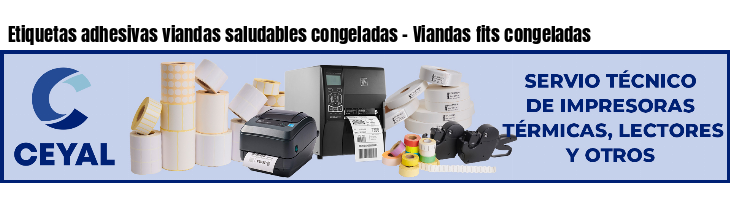 Etiquetas adhesivas viandas saludables congeladas - Viandas fits congeladas