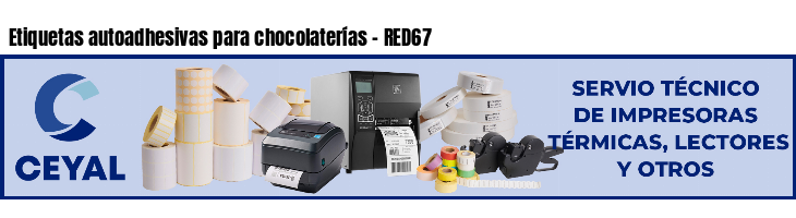 Etiquetas autoadhesivas para chocolaterías - RED67
