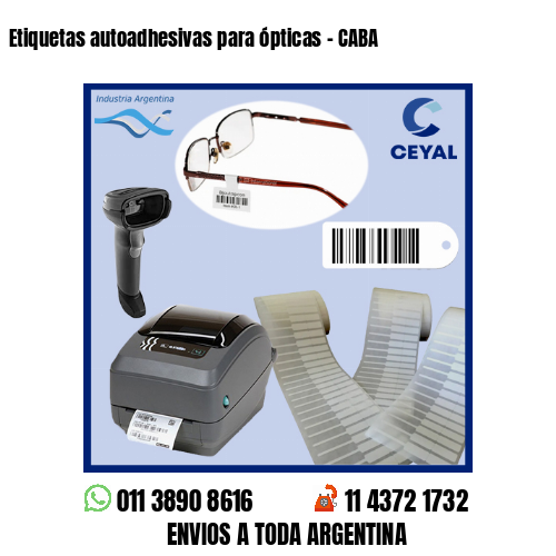Etiquetas autoadhesivas para ópticas – CABA