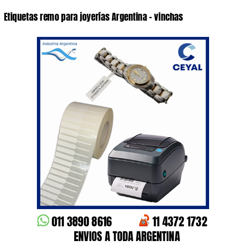 Etiquetas remo para joyerías Argentina – vinchas