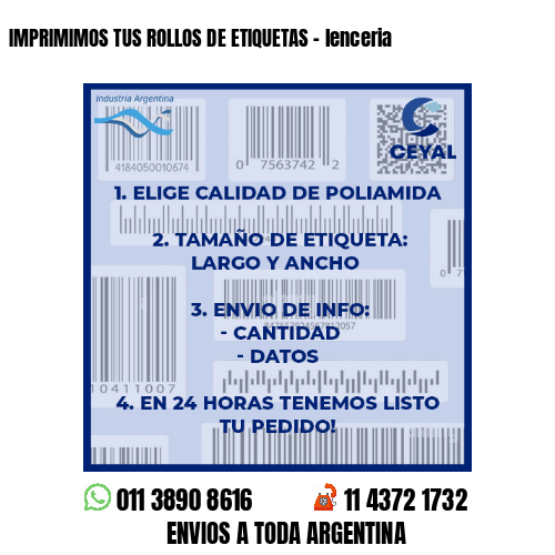 IMPRIMIMOS TUS ROLLOS DE ETIQUETAS – lenceria