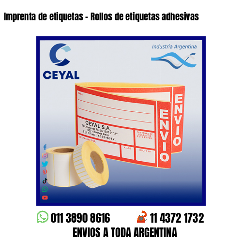 Imprenta de etiquetas – Rollos de etiquetas adhesivas