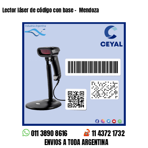 Lector láser de código con base –  Mendoza