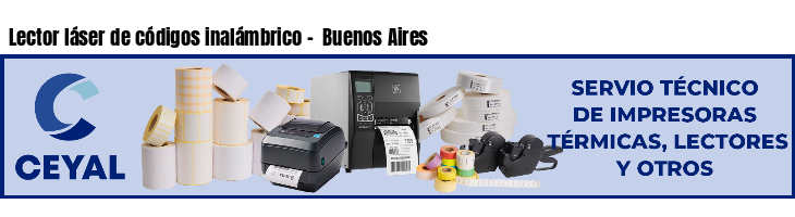 Lector láser de códigos inalámbrico -  Buenos Aires