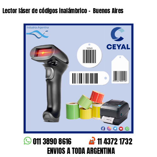 Lector láser de códigos inalámbrico –  Buenos Aires