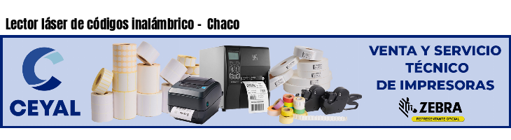 Lector láser de códigos inalámbrico - Chaco