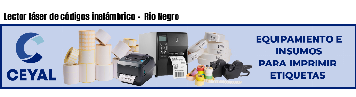 Lector láser de códigos inalámbrico - Rio Negro