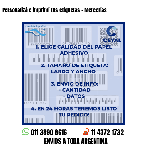 Personalizá e imprimí tus etiquetas – Mercerías