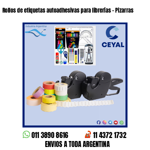 Rollos de etiquetas autoadhesivas para librerías – Pizarras
