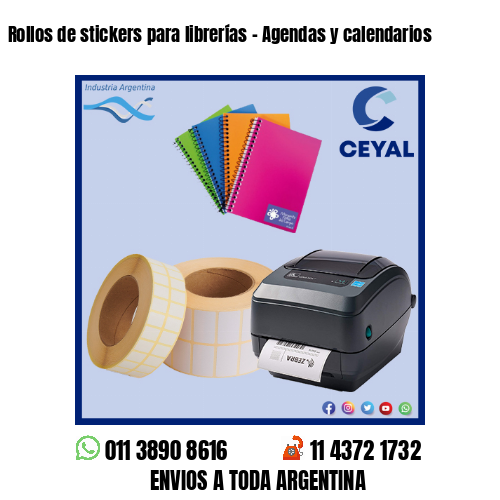Rollos de stickers para librerías – Agendas y calendarios