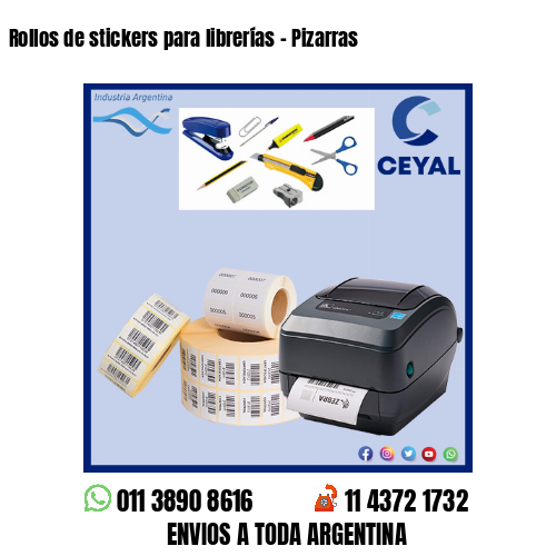 Rollos de stickers para librerías – Pizarras