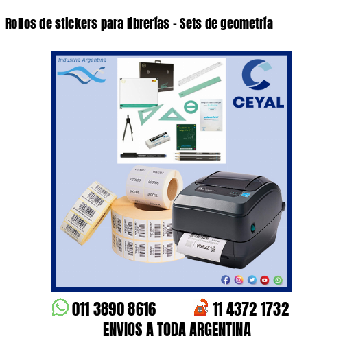 Rollos de stickers para librerías – Sets de geometría