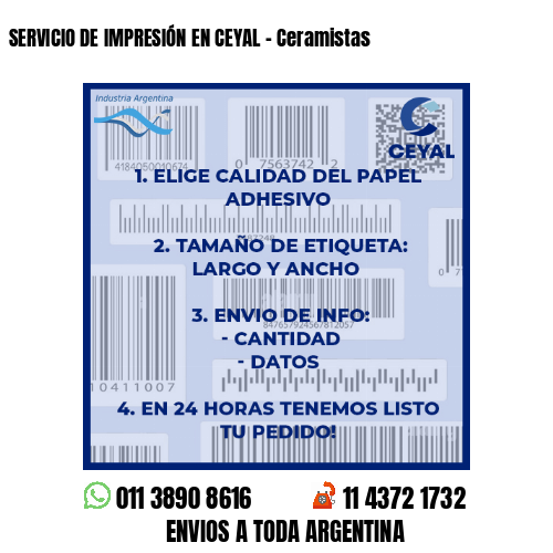 SERVICIO DE IMPRESIÓN EN CEYAL – Ceramistas