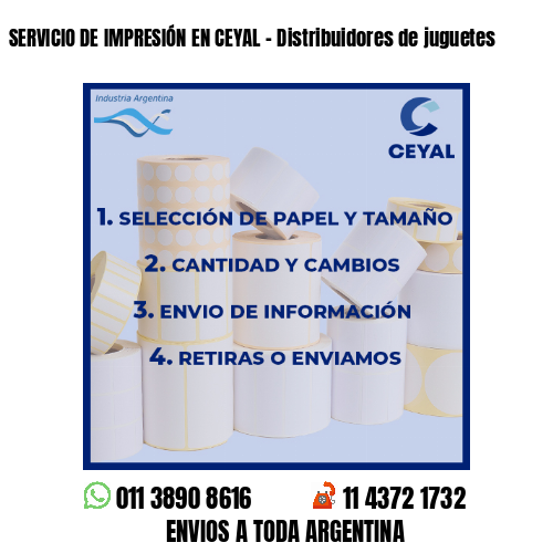 SERVICIO DE IMPRESIÓN EN CEYAL – Distribuidores de juguetes