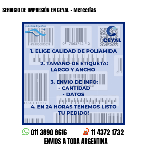 SERVICIO DE IMPRESIÓN EN CEYAL – Mercerías