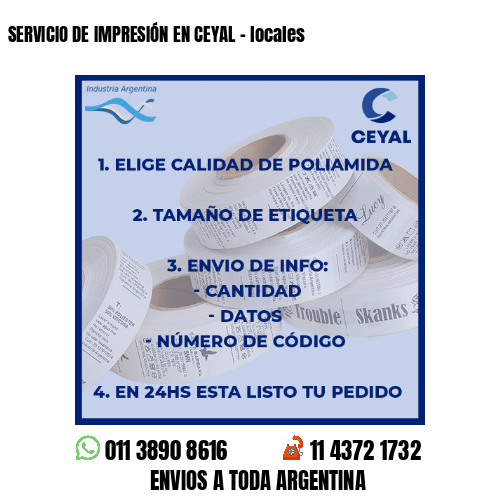 SERVICIO DE IMPRESIÓN EN CEYAL – locales