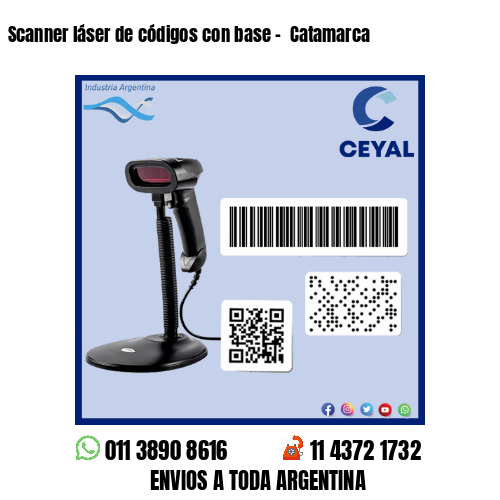 Scanner láser de códigos con base –  Catamarca