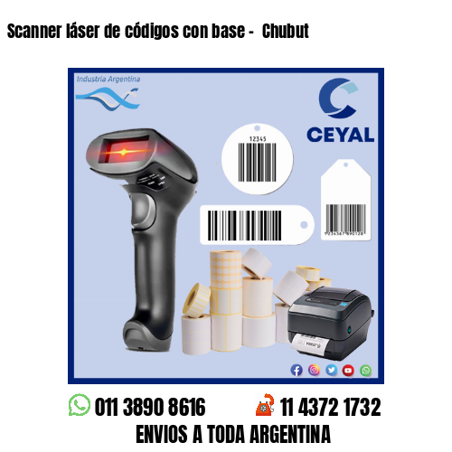 Scanner láser de códigos con base –  Chubut