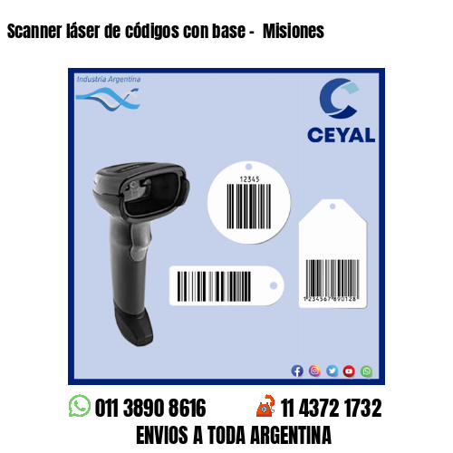 Scanner láser de códigos con base –  Misiones