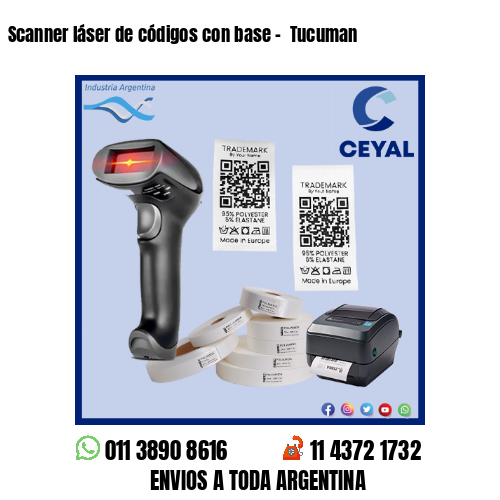 Scanner láser de códigos con base –  Tucuman