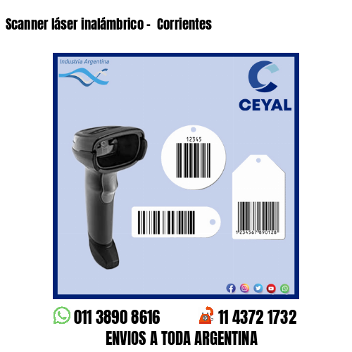 Scanner láser inalámbrico –  Corrientes