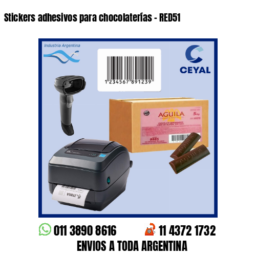 Stickers adhesivos para chocolaterías – RED51